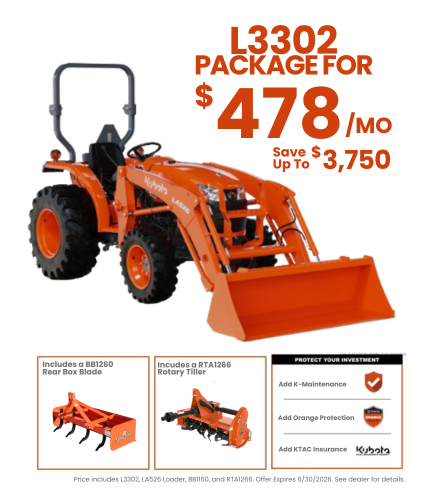 2026 Kubota L3302HST Compact Utility Tractor